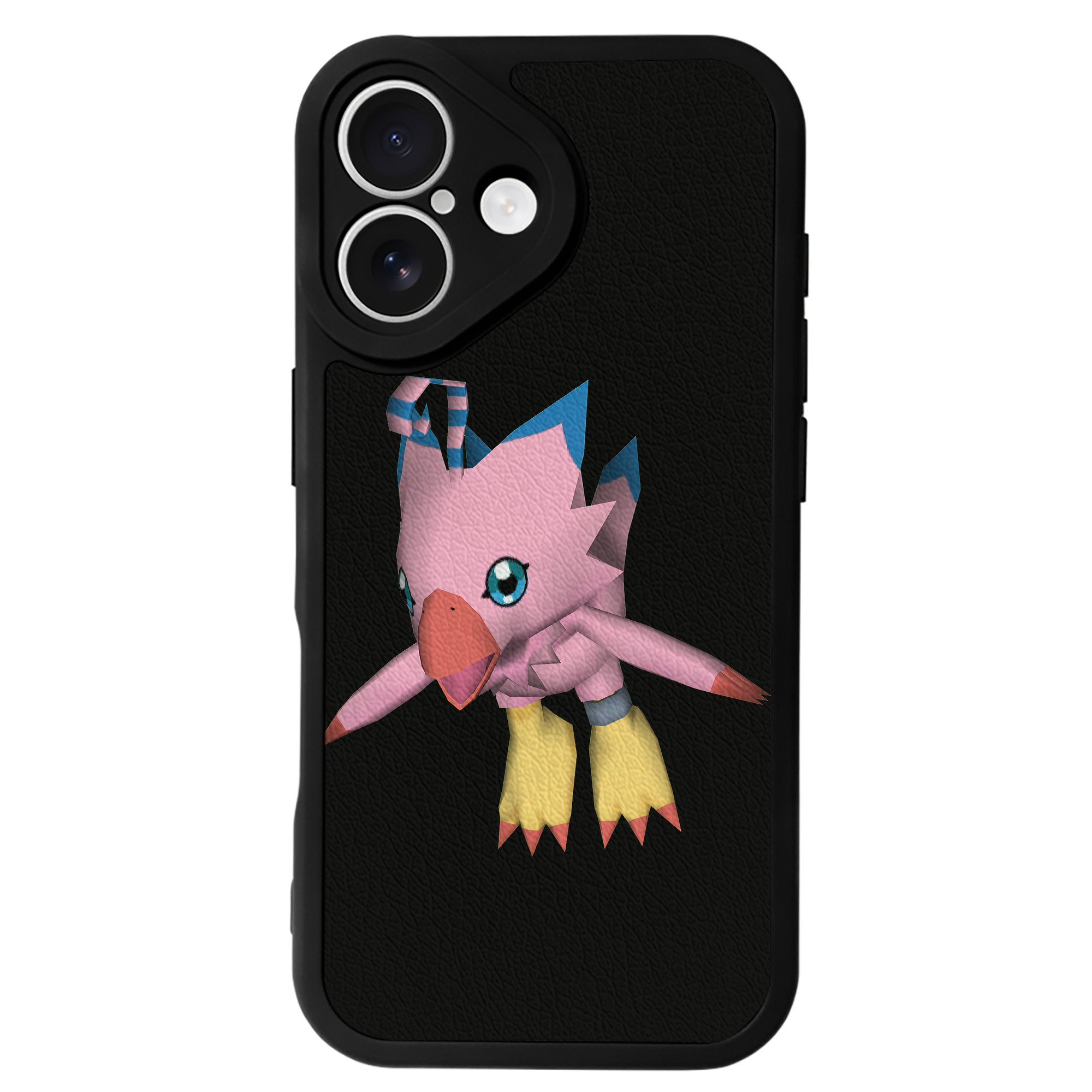 （画像用） Digimon デジタルモンスター/デジモン 【iPhone 16シリーズ対応】シリコンスマホケース（レザー調） 材質：シリコン
